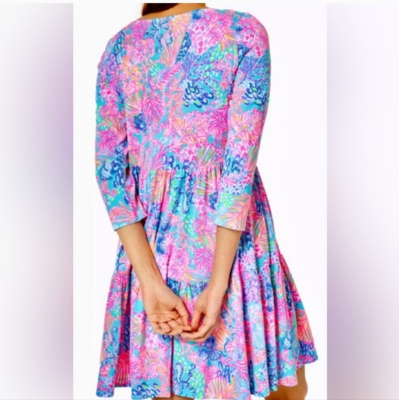 Lilly Pulitzer Geanna Swing Dress Multi Splendor In The Sand XS - Picture 3 of 10